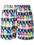 Mc2 Saint Barth - Printed Swim Shorts - Men - Polyamide/polyester/spandex/elastane - S, Polyamide/polyester/spandex/elastane