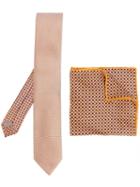 Canali Printed Tie And Handkerchief