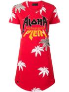 Philipp Plein Aloha T-shirt Dress - Red