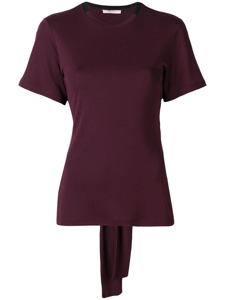Ssheena Open Back T-shirt - Red