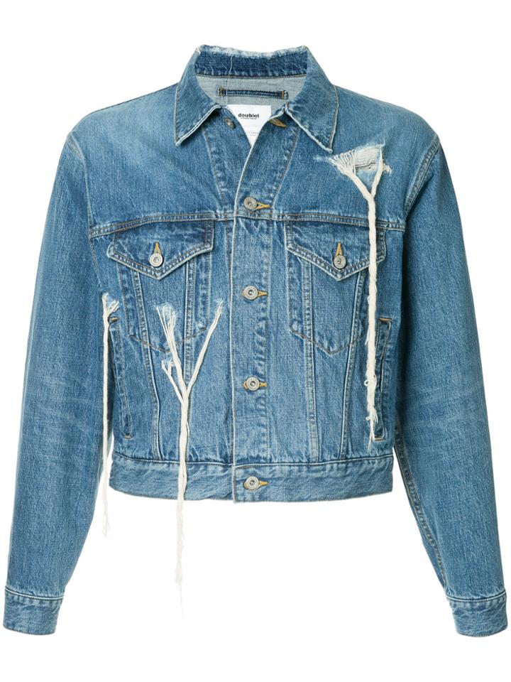 Doublet Distressed Denim Jacket - Blue