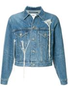 Doublet Distressed Denim Jacket - Blue