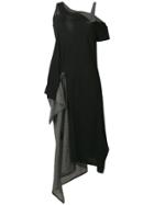 Yohji Yamamoto Layered Side Pouch Dress - Black