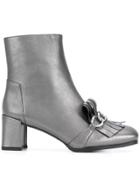 Stuart Weitzman Ankle Length Boots - Metallic