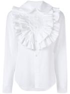 Comme Des Garçons Ruffled Shirt, Women's, Size: Medium, White, Cotton