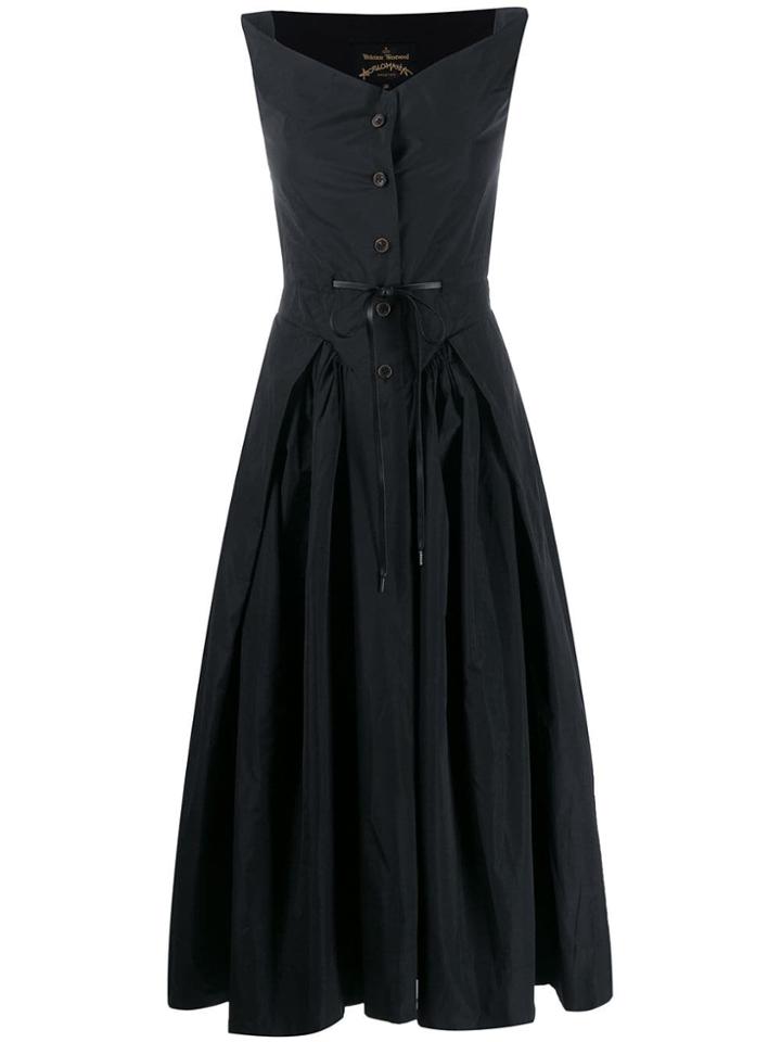Vivienne Westwood Anglomania New Saturday Flared Dress - Black
