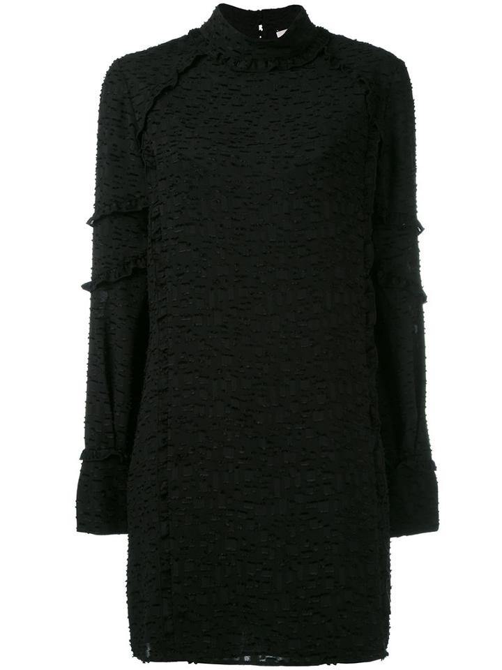 Iro Allover Embroidery Longsleeved Dress, Women's, Size: 38, Black, Cotton/polyester