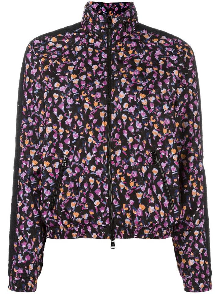 Versace Flower Thrift Zip-up Jacket, Women's, Size: 3, Purple, Polyamide/spandex/elastane/polyester