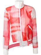 Y-3 Printed Bomber Jacket, Women's, Size: Small, Yellow/orange, Polyester/spandex/elastane