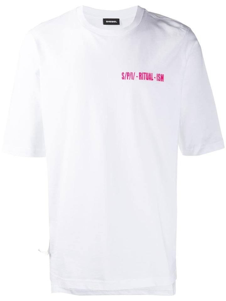 Diesel T-yoshimi Embroidered T-shirt - White