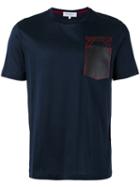 Salvatore Ferragamo Contrast Pocket T-shirt, Men's, Size: Medium, Blue, Cotton