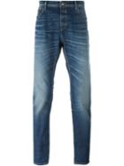 Closed Straight Leg Jeans, Men's, Size: 34/34, Blue, Cotton/spandex/elastane