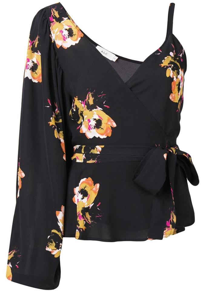 A.l.c. Mickalean Floral Blouse - Black