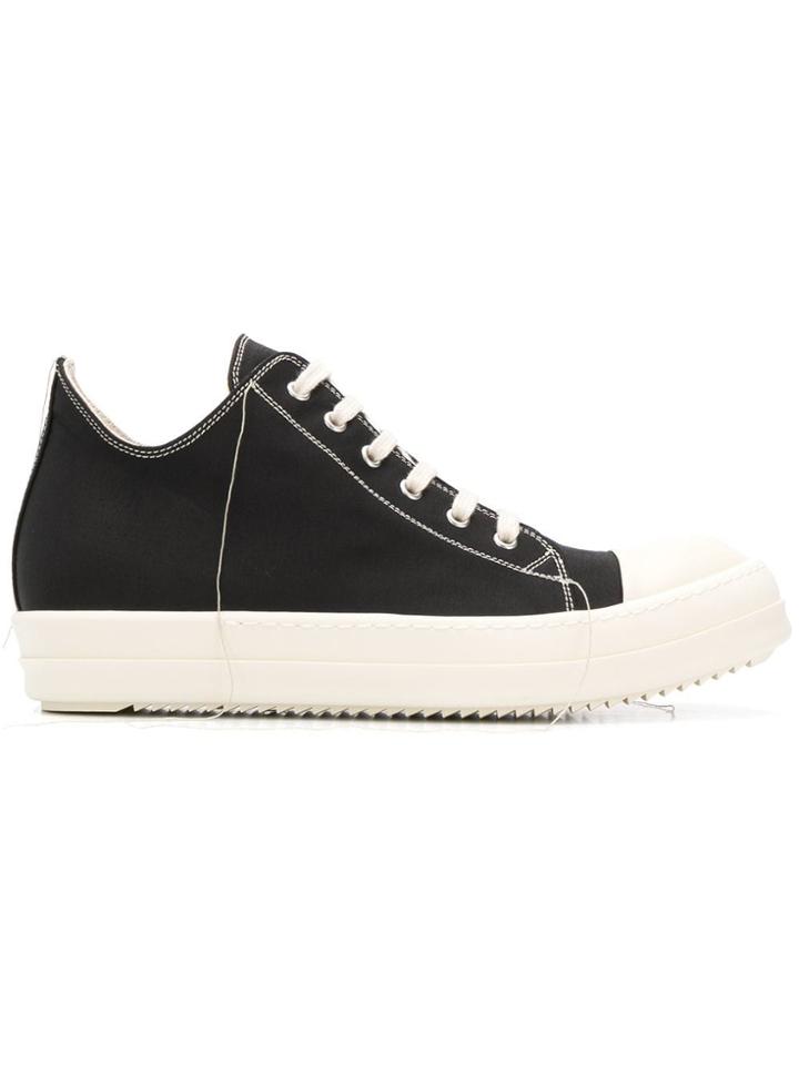 Rick Owens Drkshdw Stitching Detail Sneakers - Black