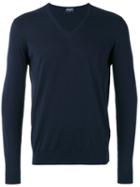 Drumohr - V-neck Jumper - Men - Cotton - 52, Blue, Cotton