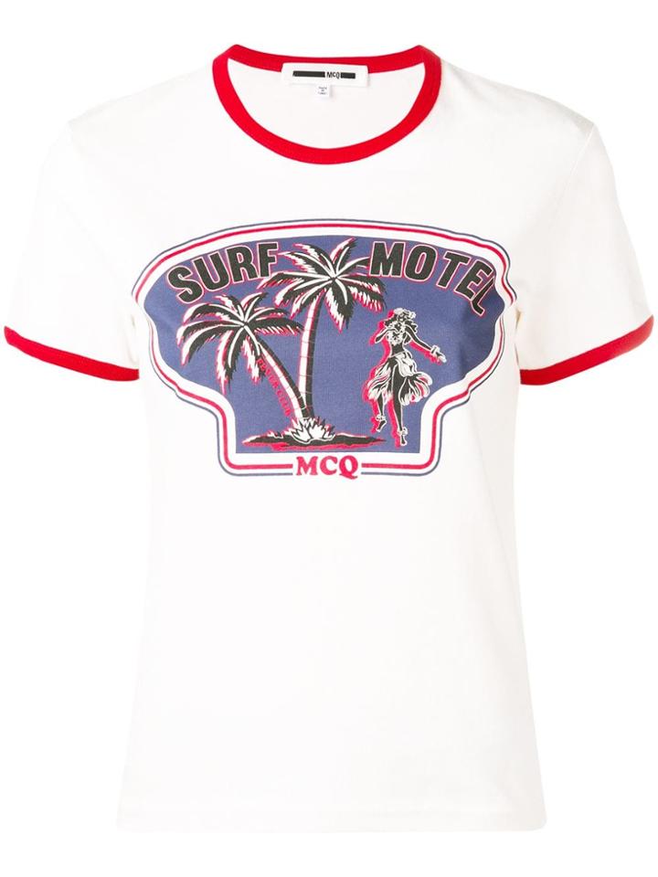 Mcq Alexander Mcqueen Tropical Graphic T-shirt - Neutrals