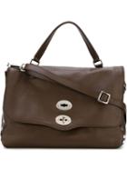 Zanellato Embellished Shoulder Bag, Women's, Brown, Leather