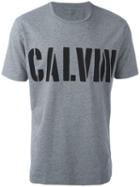 Calvin Klein Jeans Logo Print T-shirt, Men's, Size: Xl, Grey, Cotton/spandex/elastane
