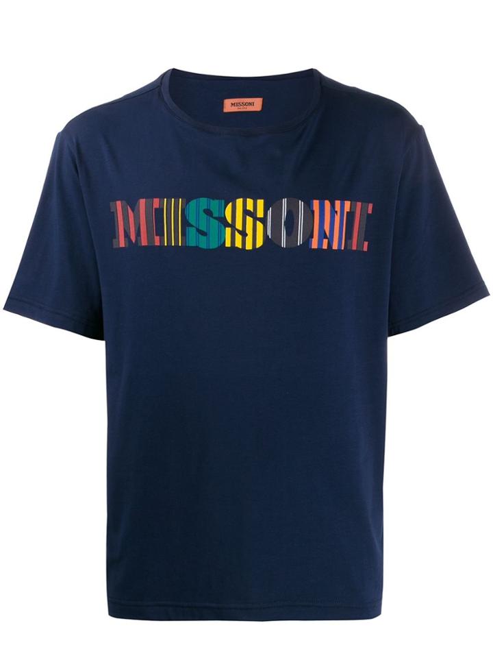Missoni Logo-print T-shirt - Blue