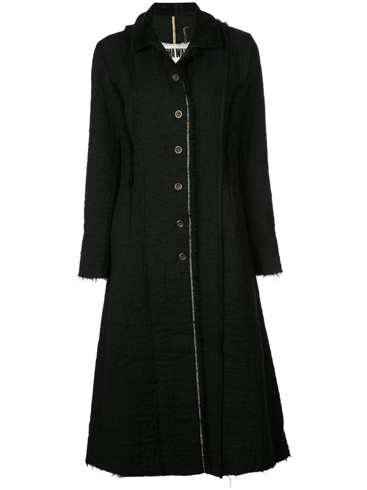 Uma Wang Single-breasted Coat - Black
