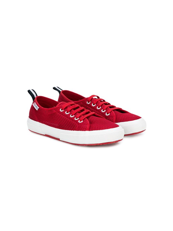 Paolo Pecora Kids Lace-up Sneakers - Red