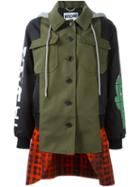 Moschino Layered Patchwork Coat