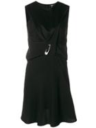 Versus Safety Pin Sleeveless Dress - Black