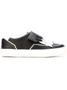 Tod S Fringed Velcro Sneakers, Women's, Size: 38.5, Black, Leather/rubber