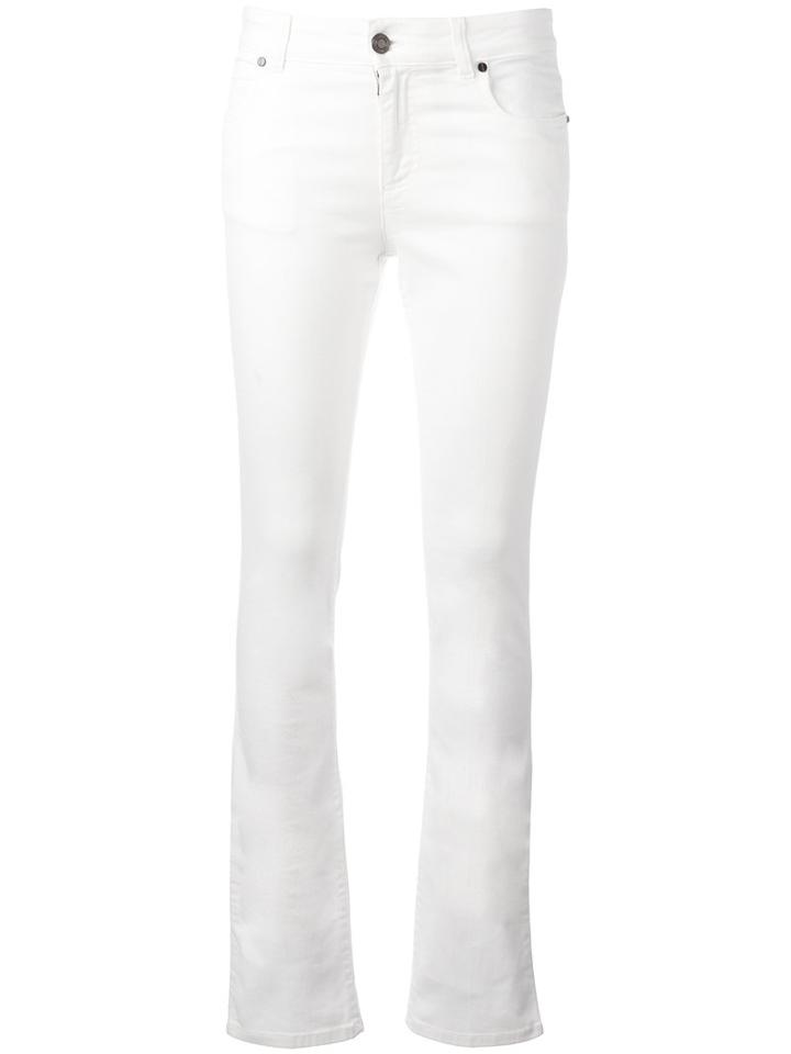 Tom Ford Straight Leg Jeans, Women's, Size: 28, White, Cotton/spandex/elastane
