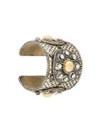 Christian Dior Vintage Engraved Cuff, Women's, Metallic