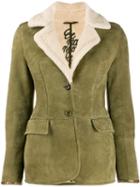 Ermanno Scervino Shearling Lining Jacket - Green