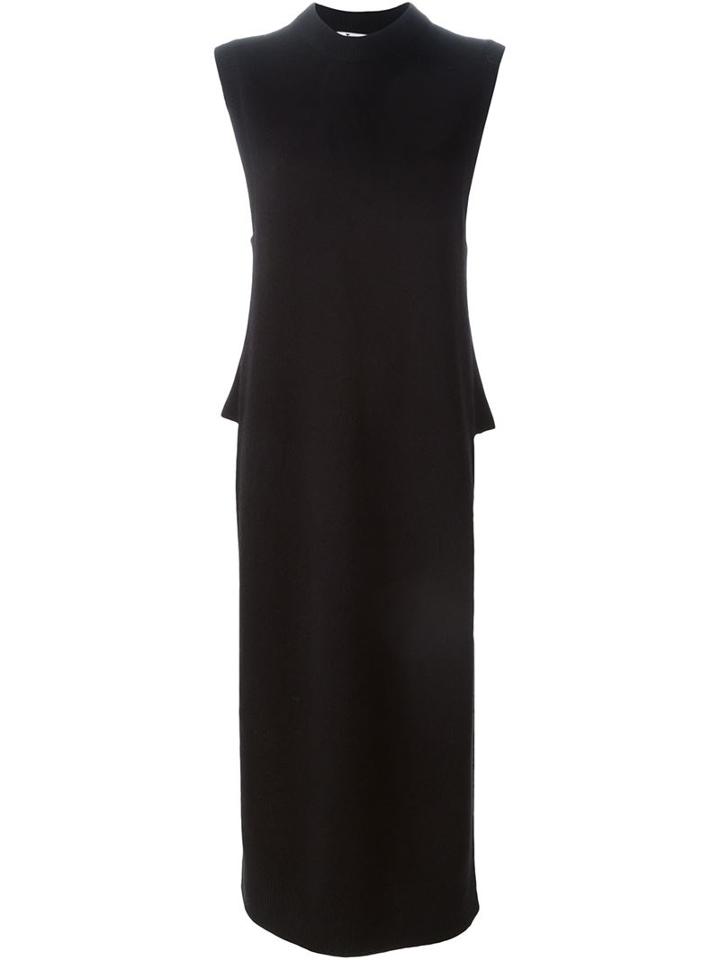 T By Alexander Wang Knitted Maxi Tunic, Women's, Size: Medium, Black, Cashmere/wool