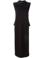 T By Alexander Wang Knitted Maxi Tunic, Women's, Size: Medium, Black, Cashmere/wool