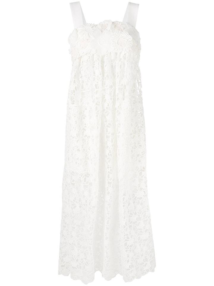 Chloé - 'guipure' Dress - Women - Silk/cotton/polyester - 36, White, Silk/cotton/polyester