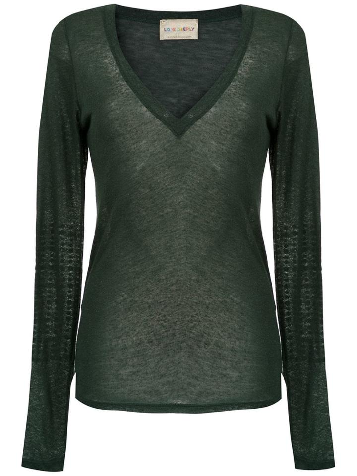 Andrea Bogosian Emkbellished Linen Top - Green