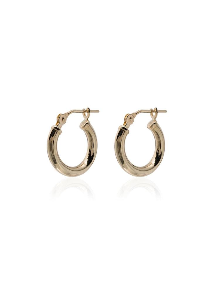 Loren Stewart 14kt Gold Huggie Hoop Earrings