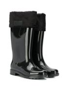 Mini Melissa Teen Knee-length Boots - Black