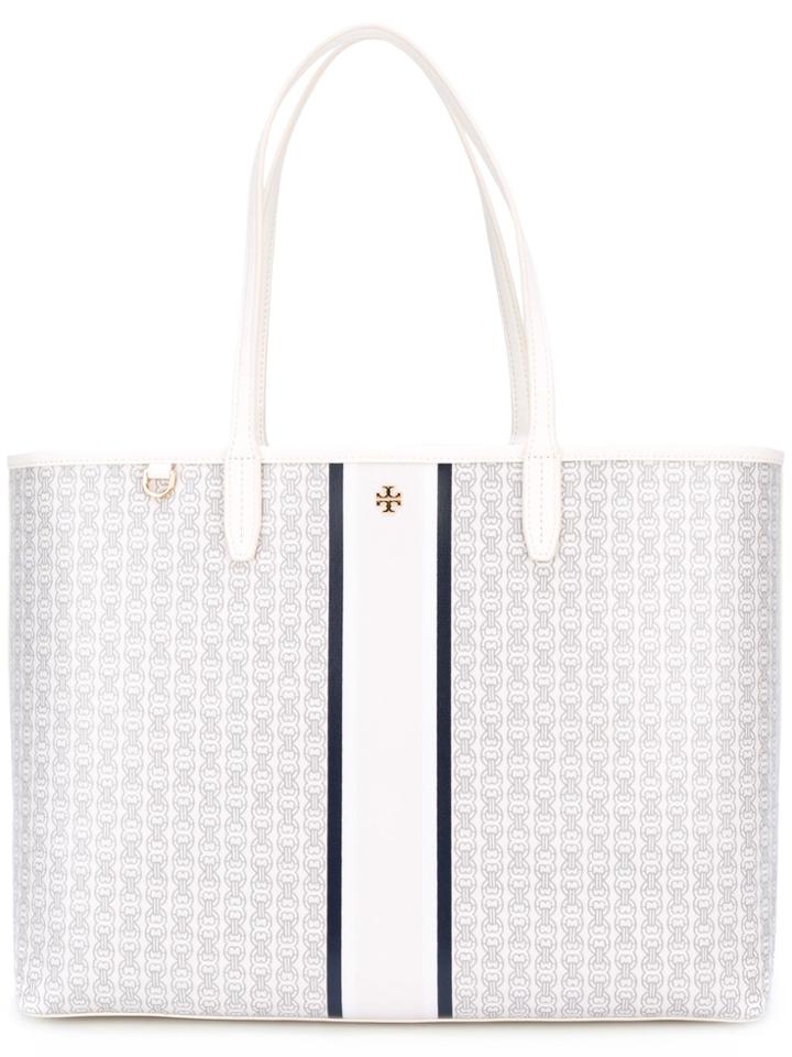 Tory Burch Gemini Link Shopper Tote - White