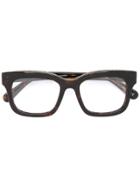 Stella Mccartney Eyewear 'retro' Chain Trim Glasses - Brown