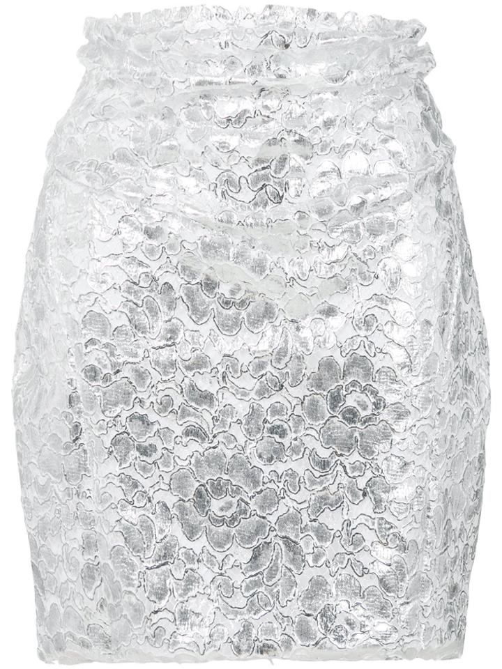 Carmen March Textured Skirt - Metallic