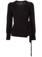 Ginger & Smart Avid Wrap Knit Top - Black