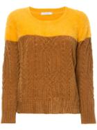Guild Prime Cable-knit Sweater - Yellow & Orange