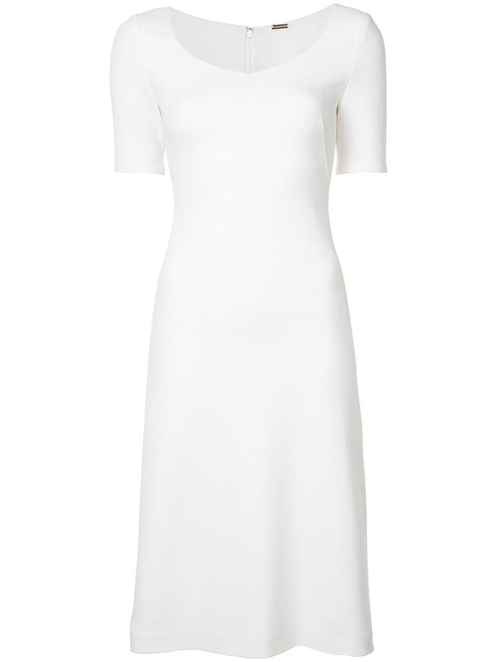 Adam Lippes - Fitted Midi Dress - Women - Viscose - 8, White, Viscose
