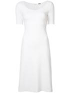 Adam Lippes - Fitted Midi Dress - Women - Viscose - 8, White, Viscose