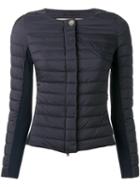 Herno Collarless Zipped Padded Jacket, Women's, Size: 46, Black, Polyamide/polyurethane/polyester