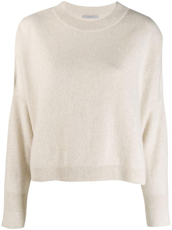 Dusan Oversized Crew Neck Jumper - Neutrals