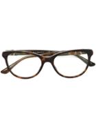 Bulgari - Tortoiseshell Effect Glasses - Women - Acetate - 54, Brown, Acetate