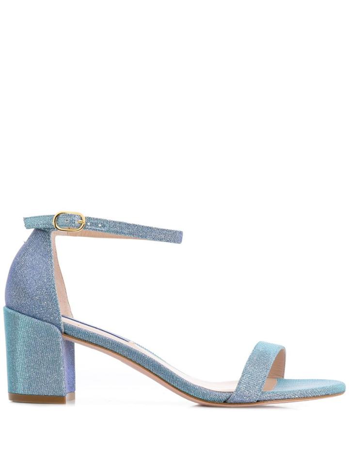 Stuart Weitzman Simple Open Toe Sandals - Blue