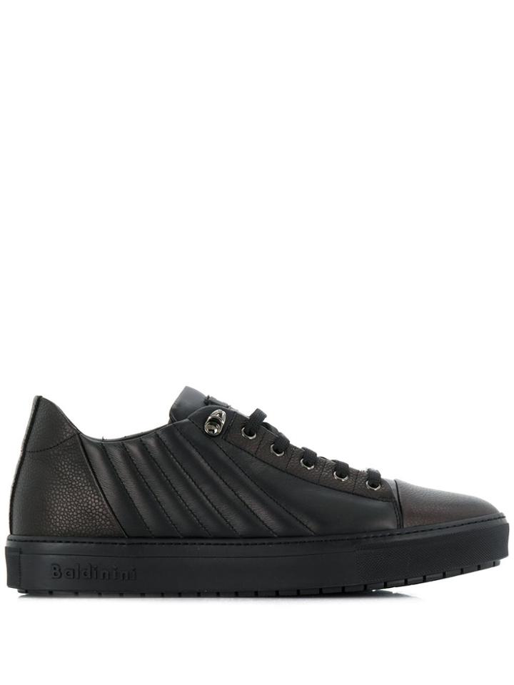 Baldinini Side Logo Quilted Sneakers - Black