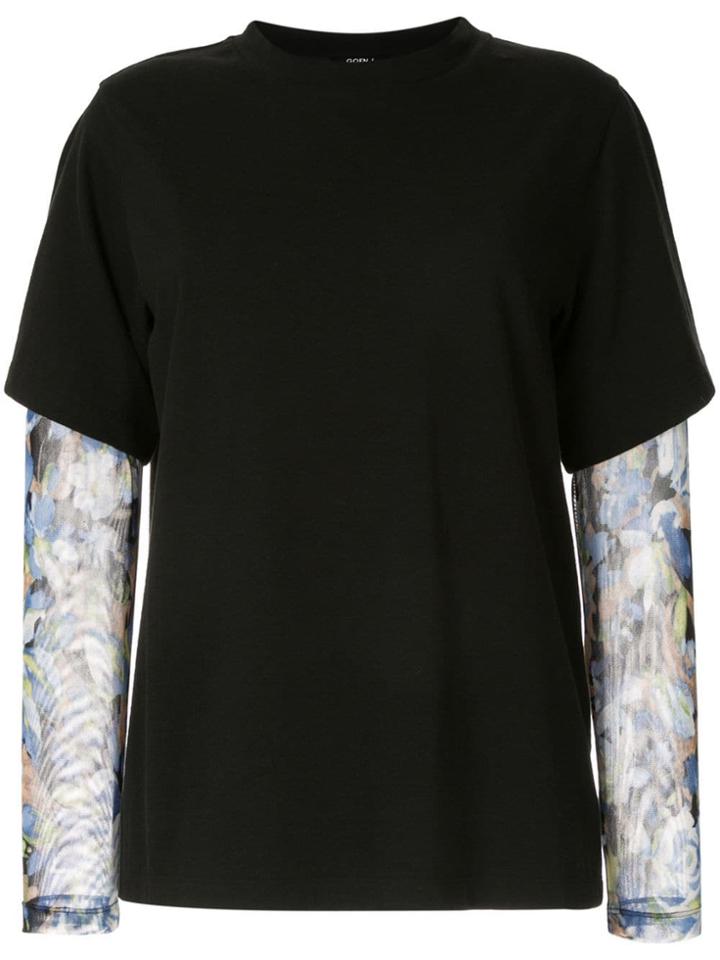 Goen.j Layered T-shirt - Black